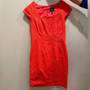 Adrianna Papell orange dress